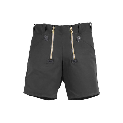 Black Ribbed Moleskin Shorts
