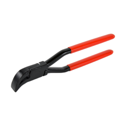 Stubai round seaming pliers, 45 degrees, with red pvc covered handles
