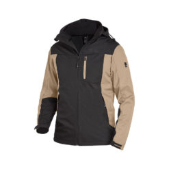 Beige And Black Softshell Jacket