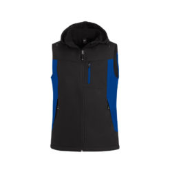 Royal-Blue And Black Waistcoat