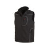 Black softshell waistcoat