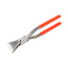 Stubai straight stainless steel pliers with red pvc coated handle