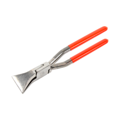 Stubai straight stainless steel pliers with red pvc coated handle
