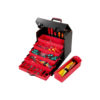 Organize tool case with red trays
