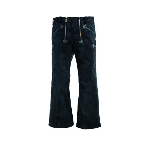 Black Trenker Corduroy Bell Bottoms