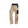 Beige and black work trousers