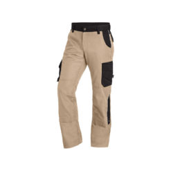Beige And Black Work Trousers