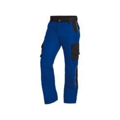 Royal-Blue And Black Work Trousers