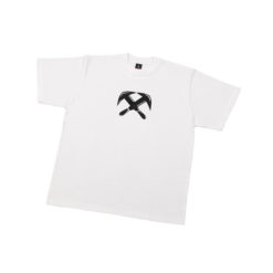 White T-Shirt With Roofer's Symbol