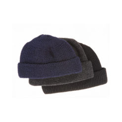 Marine, anthracite and black woollen hats