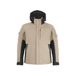 Beige And Black Winter Jacket