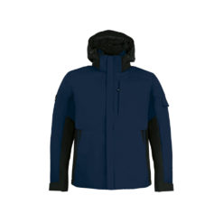 Marine-Blue And Black Winter Jacket