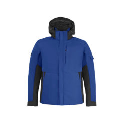Royal-Blue And Black Winter Jacket
