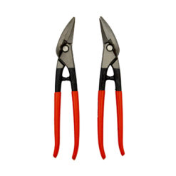 Stubai combination tin snips with red pvc coated handles