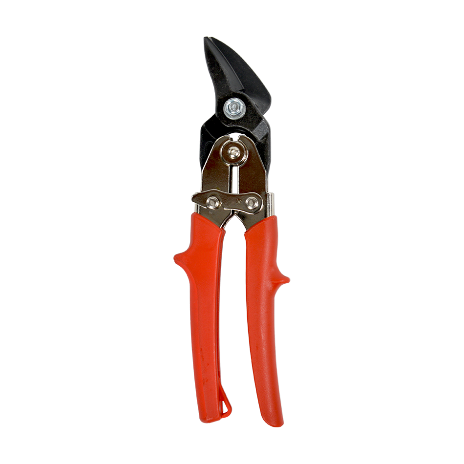 Stubai Left Compound Action Snips, With Red Handle