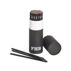Black box with black pencils