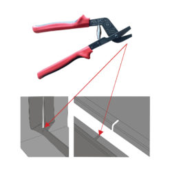 Press pincer with diagrams