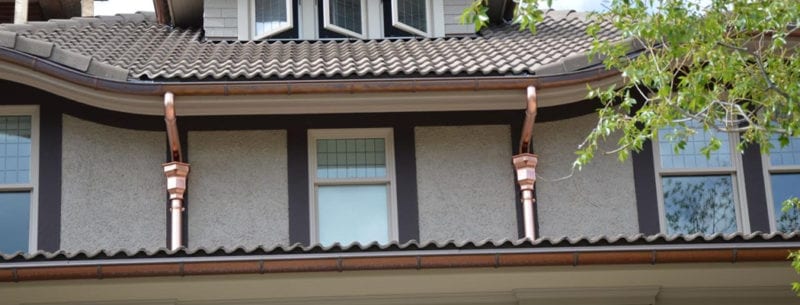 01 Curved Copper Gutters