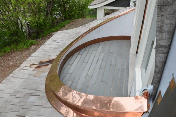 04 Custom Curved Copper Flashing Dsc 0642