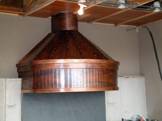 Custom Copper Outdoor Hood Fan