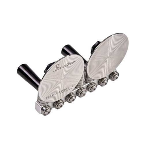Double Silver Disc Bender With Black Handles
