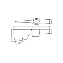 Alternative view of Peddinghaus Nertech Plasterer's Hatchet