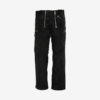 three-wire trenker corduroy guild trousers with double zippers