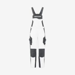White And Anthracite Overalls With Pockets