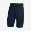 Navy and black bermuda shorts with pockets