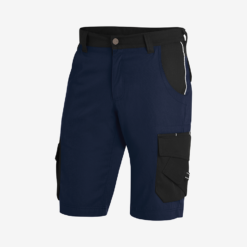 Navy and black bermuda shorts with pockets