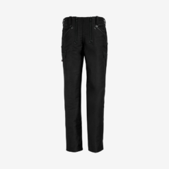 Black guild trousers with zippers