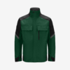 Green and black winter work jacket