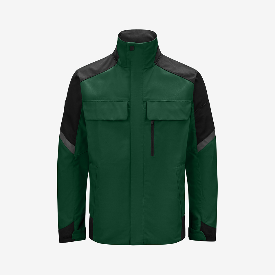 Green And Black Winter Work Jacket
