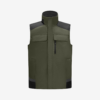 Olive green work vest with pockets