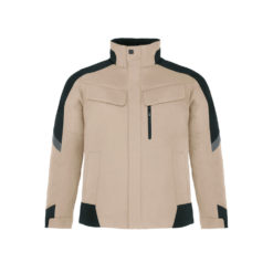 Beige And Black Men's Winter Work Jacket