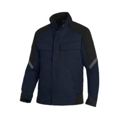 Marine-Blue And Black Men's Work Jacket