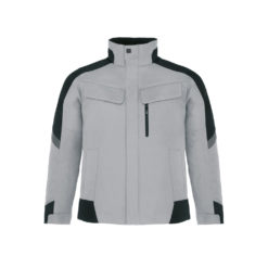 Grey And Black Men's Winter Work Jacket