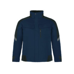 Marine-Blue And Black Men's Winter Work Jacket