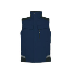 Marine-Blue And Black Men's Work Vest
