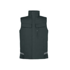 Black men's work vest
