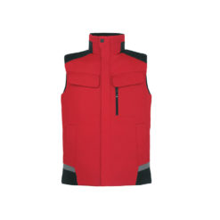 Red And Black Men's Work Vest