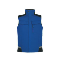 Royal-Blue And Black Men's Work Vest