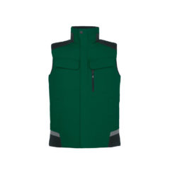 Green and black men's work vest