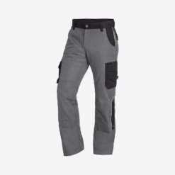 Grey Work Pants With Pockets