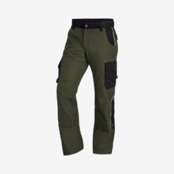 Green Work Pants With Black Accents