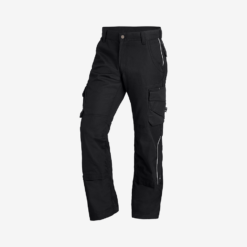 Black Work Pants With Multiple Pockets