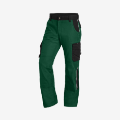 Green and black work trousers