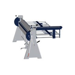Side view of the hand operated folding machine