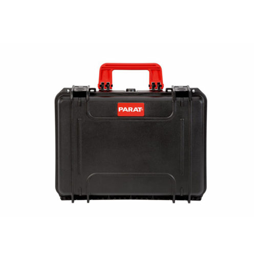 Black Hard Shell Tool Case With Red Handle