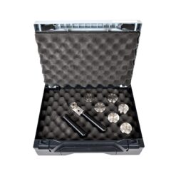 Biro Profile Freehand Detailer in case with stainless steel discs